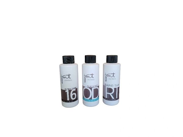 Signature Line Sample Pack - Choose Three: Light 8, Medium 10, Dark 12. OR Ultra Dark 16, Rapid Tan, Quick Dry (4 oz)