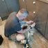 fitting new door handles, replacement, fixing, repair, door handles, door hinges, kitchen cabinet