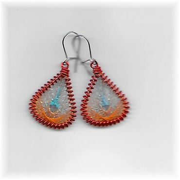 Petite, orange frame, metallic light turquoise/metallic light orange/orange.