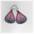 Petite, Dark Pink Frame, Hot Pink/Green/Turquoise