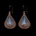 Small, copper frame, light blue/stardust/tan.