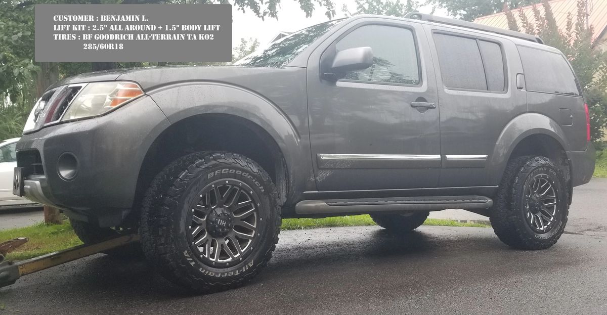 Lift Kit And Skidplates For Nissan Pathfinder