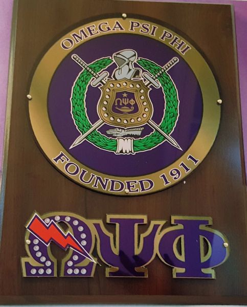 Omega Psi Phi Crest Wall Plaque