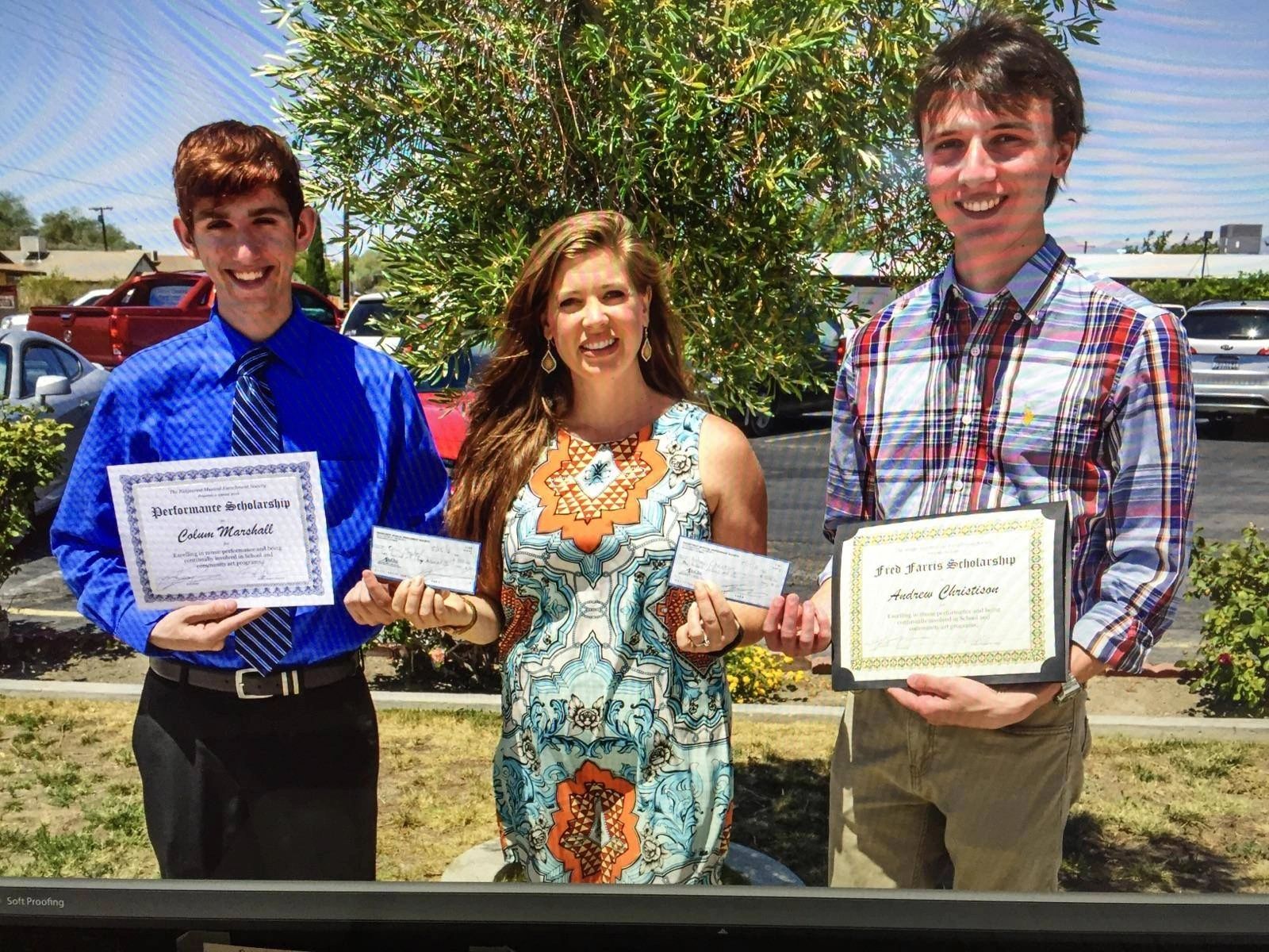 RMES scholarship winners.