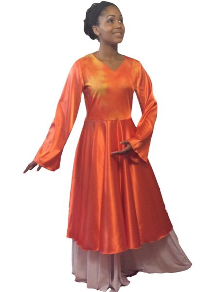 Tie Dye Overlay Liturgical Dance Garments. Comes in Four Colors