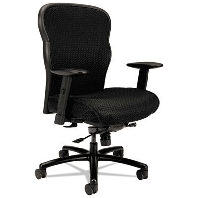 Hon Basyx VL705 Series Big & Tall Mesh Chair, Mesh Back/Fabric Seat, Black