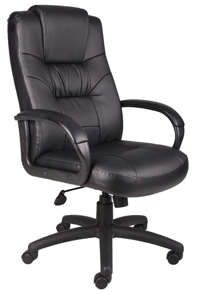 Boss Chair - Black LeatherPlus High Back Executive Chair B7501