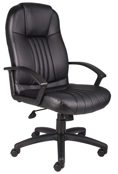 Boss Chair - Black LeatherPlus High Back Executive Chair B7641