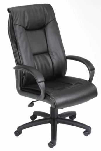 Boss Chair - Black LeatherPlus High Back Executive Chair B7601