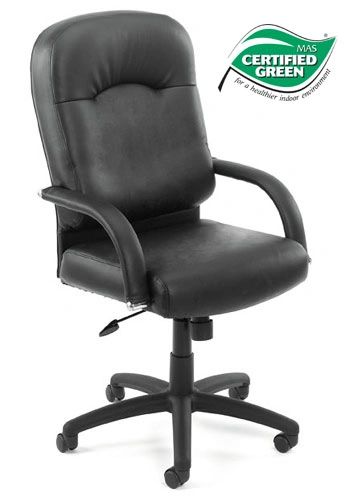 Boss Chair - Black CaressoftPlus High Back Executive Chair with added Lumbar Support B7401