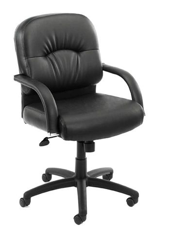 Boss CaressoftPlus High-Back Executive Office Chair, Black