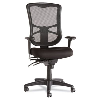 Alera Elusion Series Mesh High-Back Multifunction Chair, Black