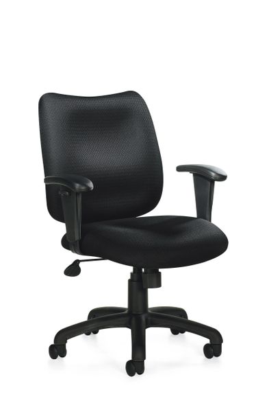 Global OTG - TOTG11612B Black Tilter Task Chair with Arms