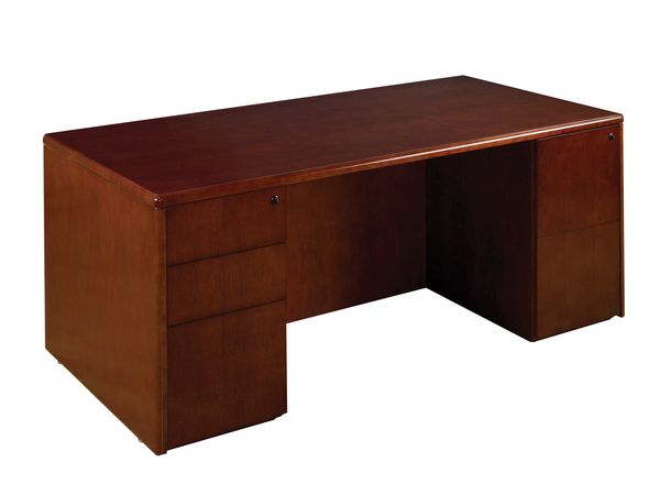 Sonoma Executive Desk with BBF and FF Pedestals