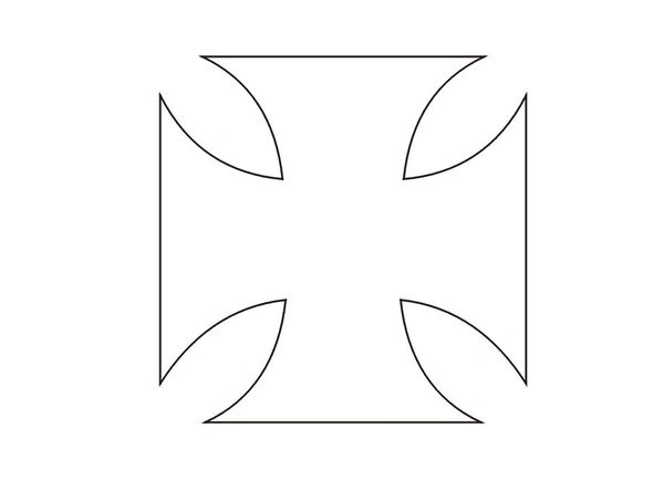Badger Airbrushes Totally Tattoo Stencils: Iron Cross | USA AIRBRUSH SUPPLY