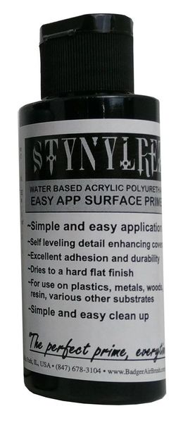 Badger Air-Brush Snr-210 Stynylrez Water Based Acrylic Polyurethane 3-Color Primer 2-Ounce White Gray Black