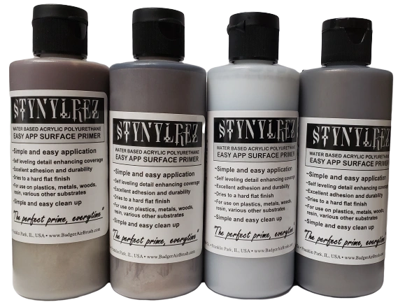 Stynylrez Primers from Badger 4oz Bottles Various Colors