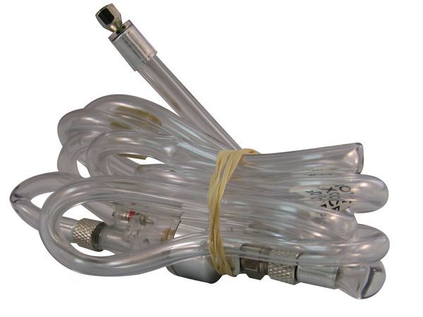 Badger Airbrushes Air Source Accessories: 6ft. Clear Hose w/ in-line water- trap (1/4 Fitting with Propel Fitting)