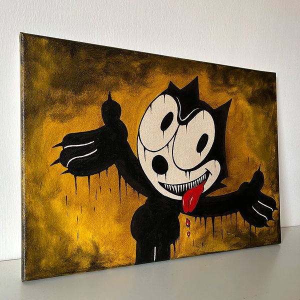 Felix The Cat Pop Art Painting Gordon Watson Artworks