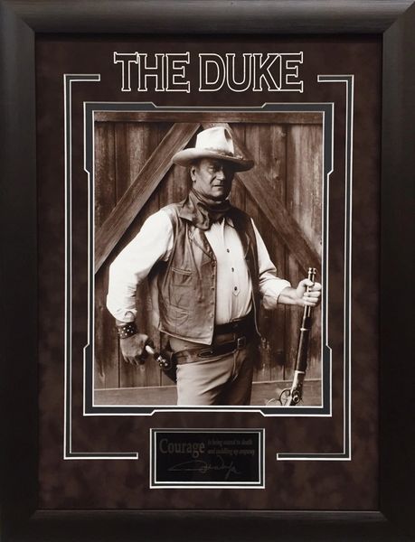 JOHN WAYNE “THE DUKE” FRAMED 11X14 PHOTO