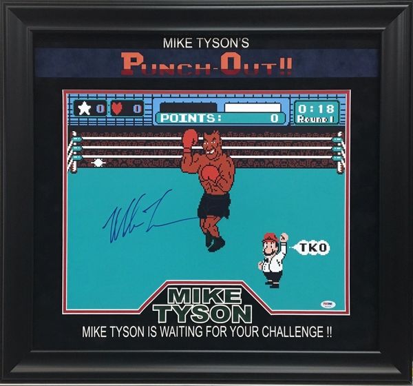 Mike Tyson 'Punch Out' Signed 16x20 photo