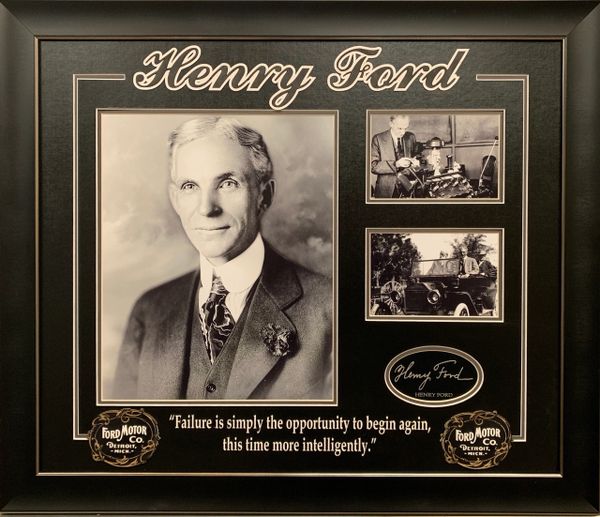 HENRY FORD FRAMED COLLAGE