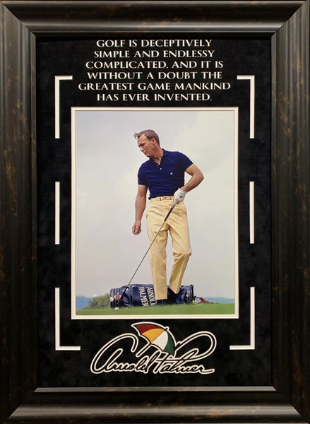 ARNOLD PALMER 11X14 PHOTO WITH QUOTE