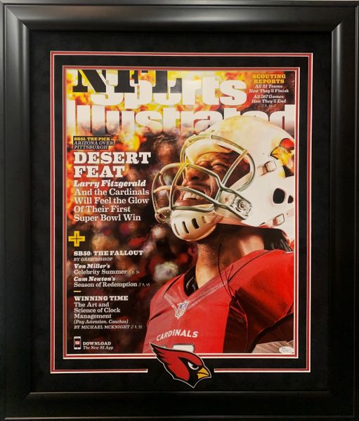 Pat Tillman Signed Cardinals 36x44 Custom Framed Jersey Display (JSA LOA)