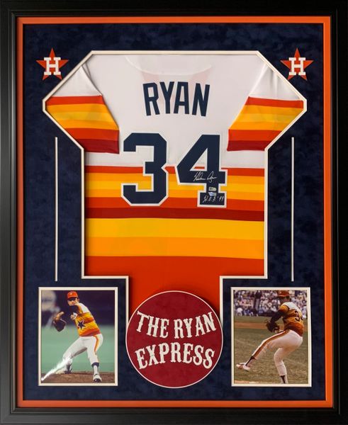 JERSEY FRAMING WITH SUEDE MATS AND BOTTOM BANNER OR LOGO  Autographed  Framed Memorabilia & Collectibles Signed and Unsigned