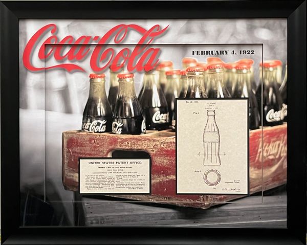 COCA-COLA REPLICA 1922 BOTTLE PATENT