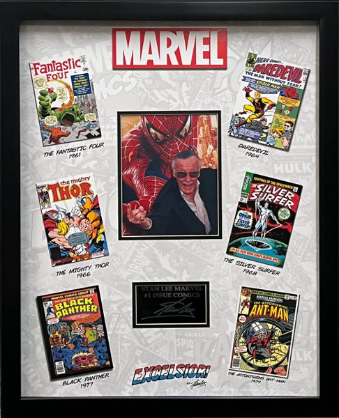 STAN LEE MARVEL #1 ISSUE COMICS W/ ENGRAVED SIGNATURE