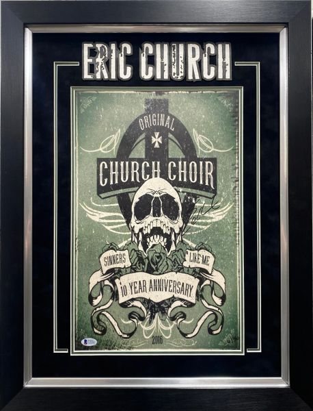 ERIC CHURCH SIGNED CHURCH CHOIR POSTER - LIMITED EDITION