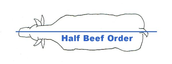 Half Grass Fed Beef Order - DEPOSIT