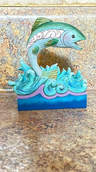 Jim Shore Heartwood Creek Mini Trout Jumping From Water 4052058