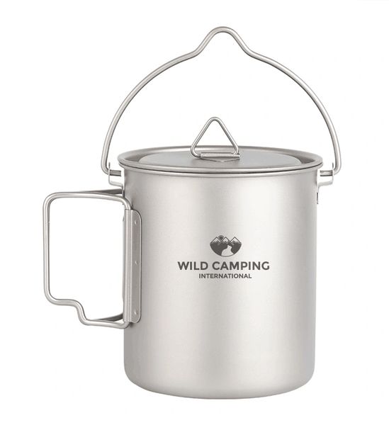 Titanium 750ml hanging cooking pot