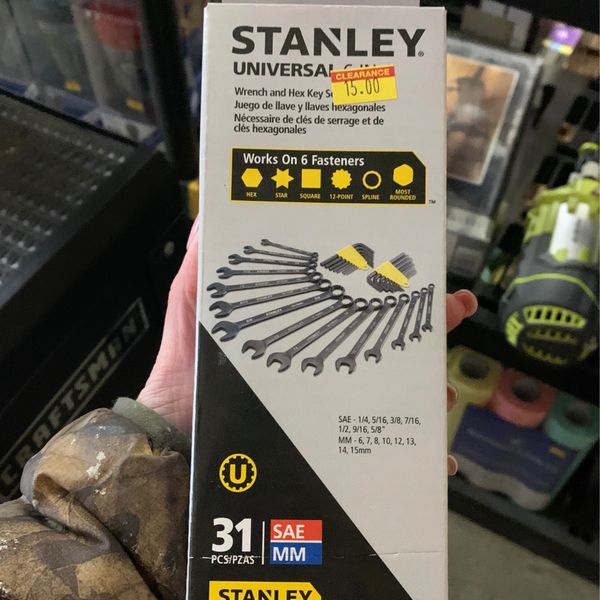 STANLEY STMT82752 31Piece Black Chrome Wrench Set