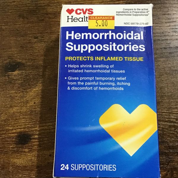Hemorrhoidal Suppositories Cvs Health 24 Ct. 9/20