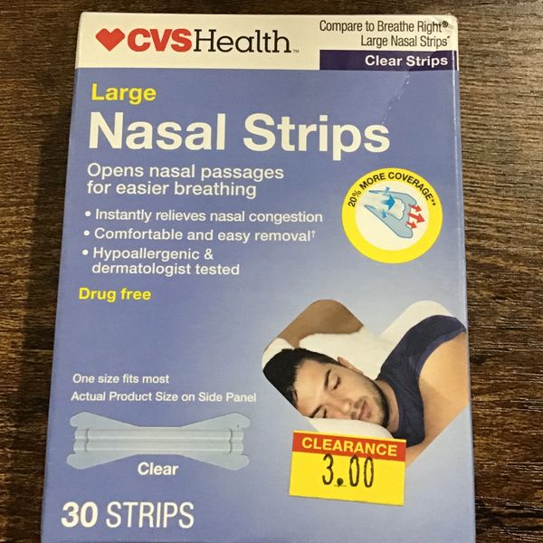 4 Cvs Nasal Strips 30 Strips Ea
