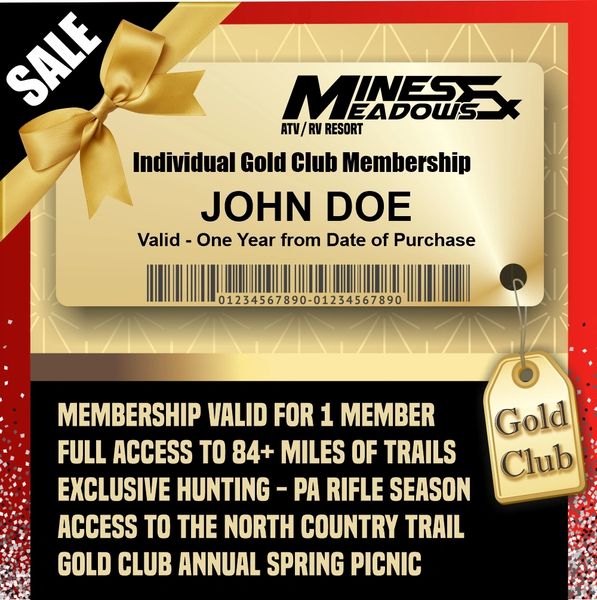 Individual Gold Annual Winter MEMBERSHIP SALE