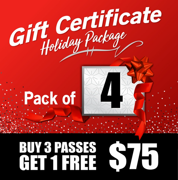 4 Day Pass Gift Certificates