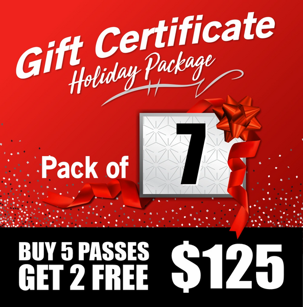 7 Day Pass Gift Certificates