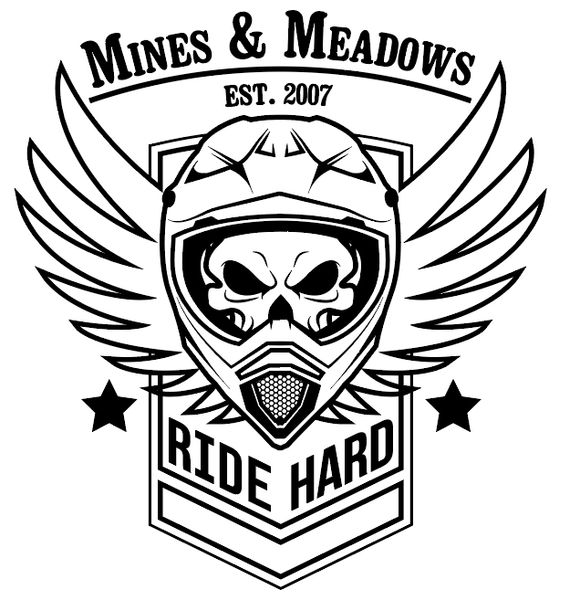 M&M Logo Sticker  Mines and Meadows ATV and RV Resort