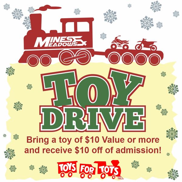 Mines & Meadows Toy Drive Day Pass