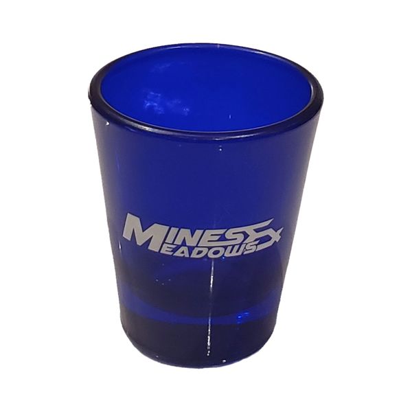 M&M Blue Shot Glass