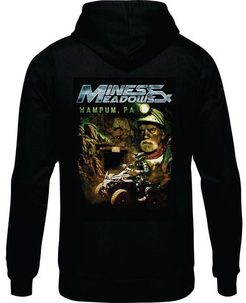 Mines & Meadows Black Quad Hoodie