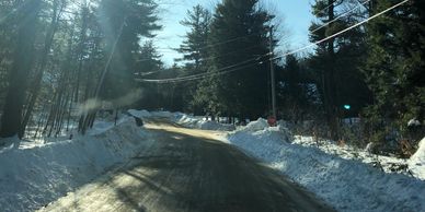 Checking roads after a winter storm!