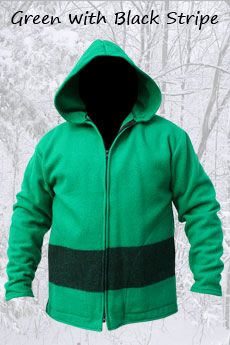 Blanket Coat Green/Black Stripe