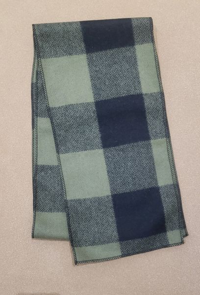 Wool Scarf Buffalo Trace Olive Drab Extra Heavy Weight 60" x 10"