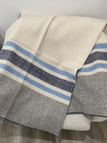 Wool Blanket Artic Gray