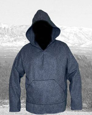 Basic Hoodie Slate Gray Tweed